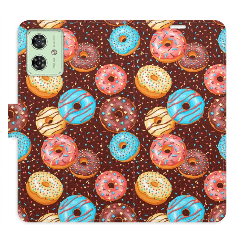 Flipové puzdro iSaprio - Donuts Pattern - Motorola Moto G54 5G / G54 5G Power Edition
