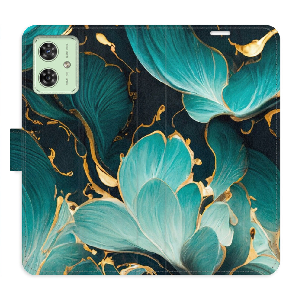 Flipové puzdro iSaprio - Blue Flowers 02 - Motorola Moto G54 5G / G54 5G Power Edition