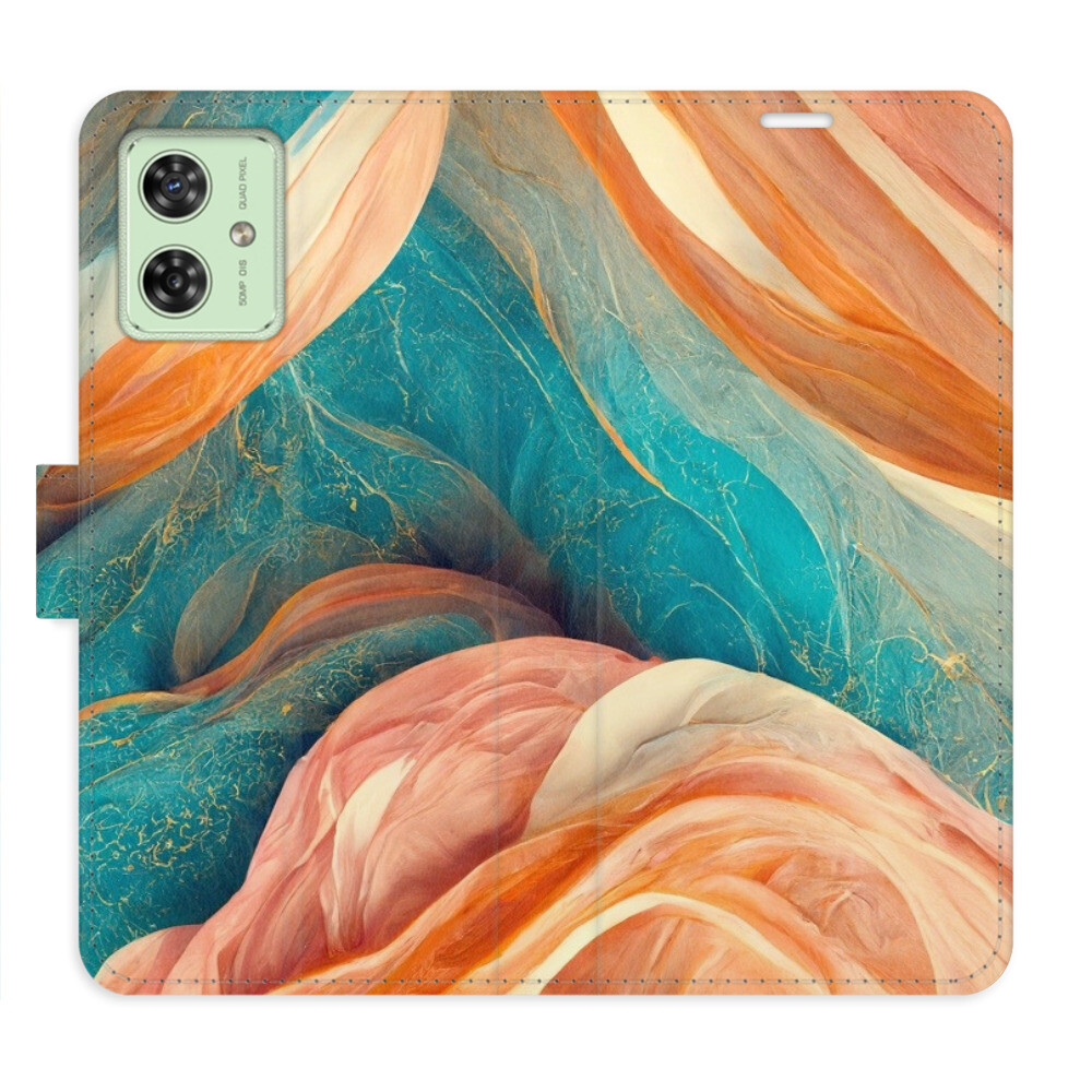 Flipové puzdro iSaprio - Blue and Orange - Motorola Moto G54 5G / G54 5G Power Edition