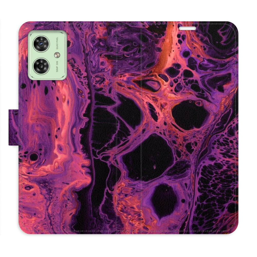 Flipové puzdro iSaprio - Abstract Dark 02 - Motorola Moto G54 5G / G54 5G Power Edition