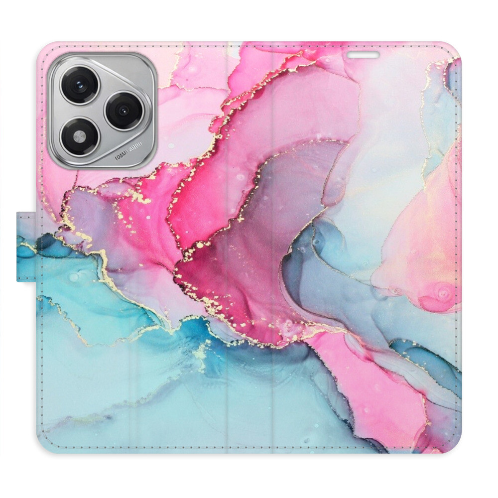 Flipové puzdro iSaprio - PinkBlue Marble - Honor 400 Lite