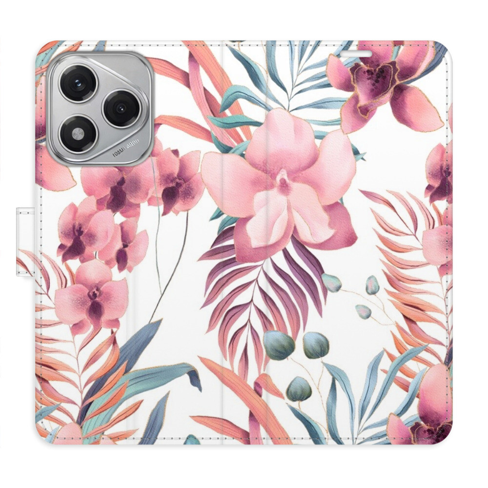 Flipové puzdro iSaprio - Pink Flowers 02 - Honor 400 Lite