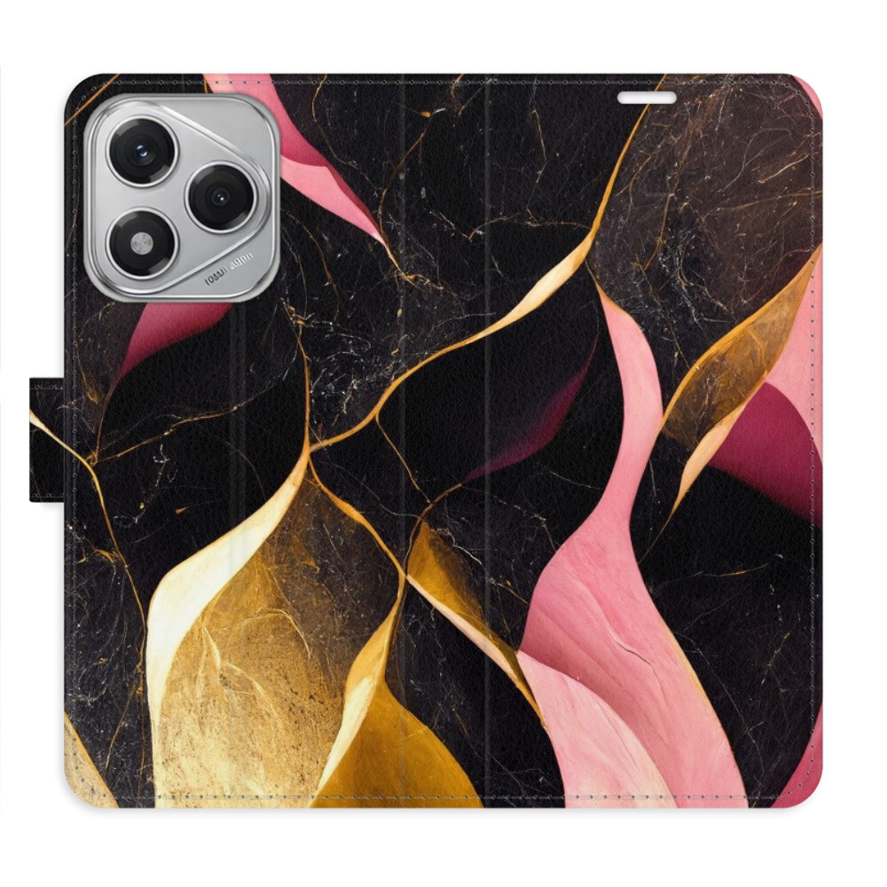 Flipové puzdro iSaprio - Gold Pink Marble 02 - Honor 400 Lite