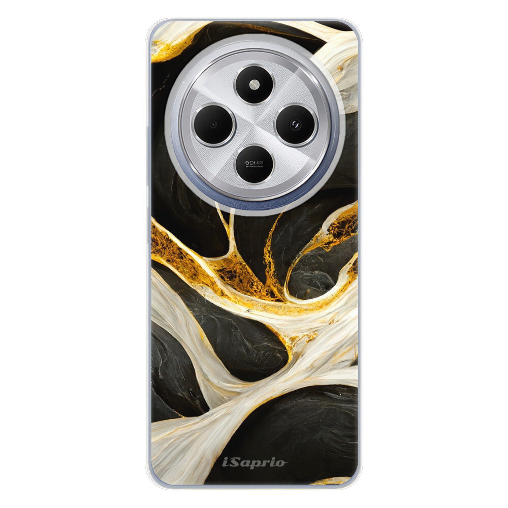 Odolné silikónové puzdro iSaprio - Black and Gold - Xiaomi Redmi 14C / Poco C75