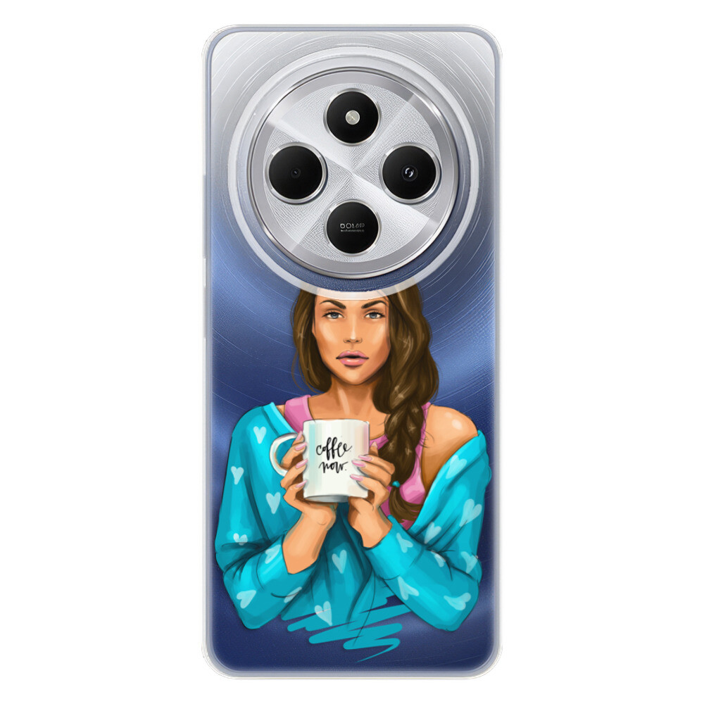 Odolné silikónové puzdro iSaprio - Coffe Now - Brunette - Xiaomi Redmi 14C / Poco C75