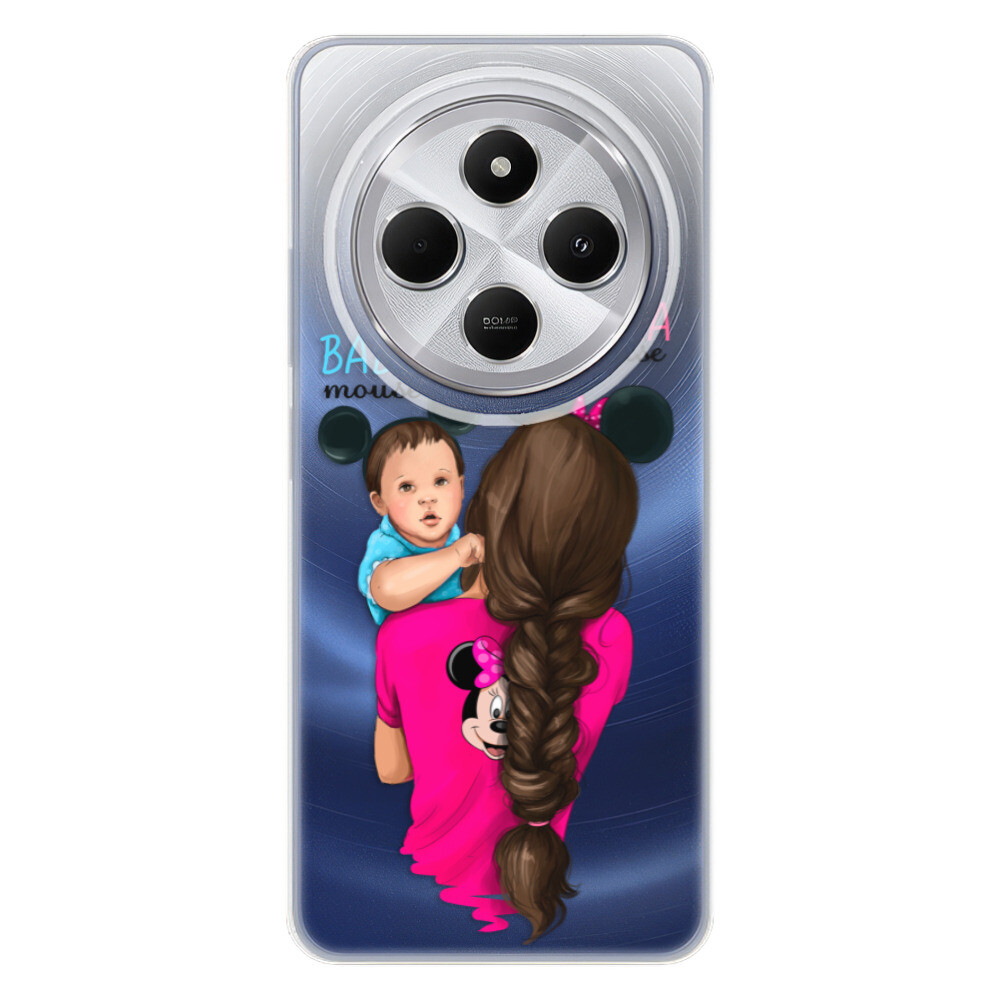 Odolné silikónové puzdro iSaprio - Mama Mouse Brunette and Boy - Xiaomi Redmi 14C / Poco C75