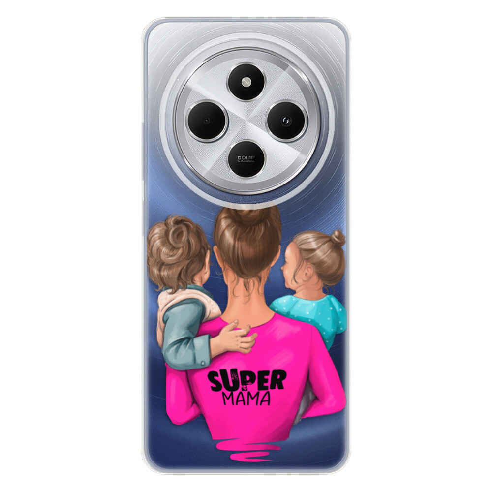 Odolné silikónové puzdro iSaprio - Super Mama - Boy and Girl - Xiaomi Redmi 14C / Poco C75