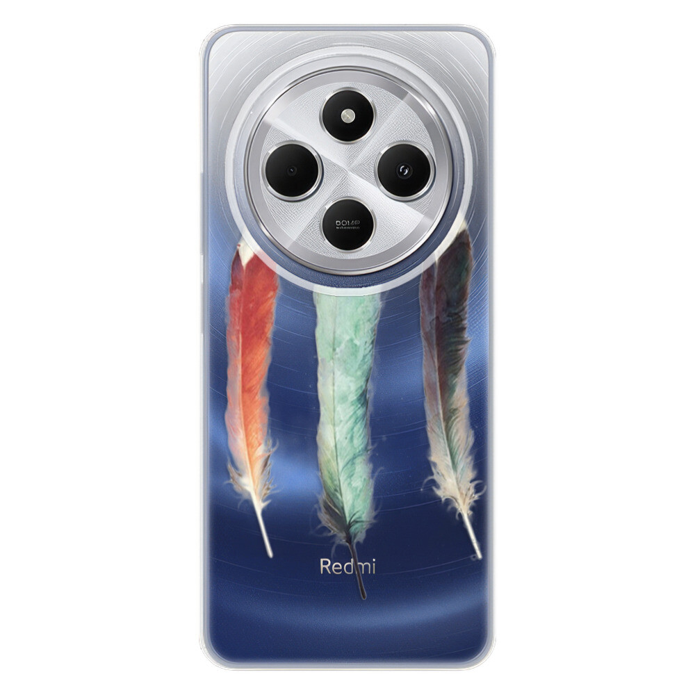 Odolné silikónové puzdro iSaprio - Three Feathers - Xiaomi Redmi 14C / Poco C75