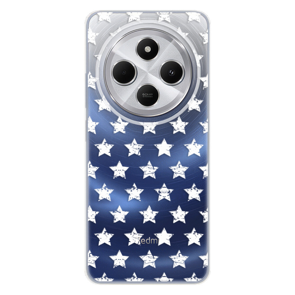 Odolné silikónové puzdro iSaprio - Stars Pattern - white - Xiaomi Redmi 14C / Poco C75