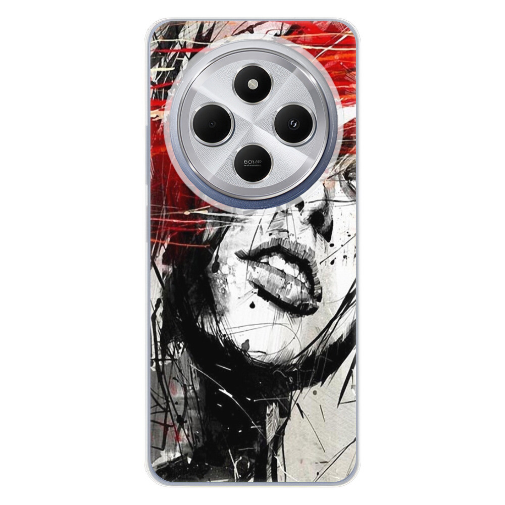 Odolné silikónové puzdro iSaprio - Sketch Face - Xiaomi Redmi 14C / Poco C75