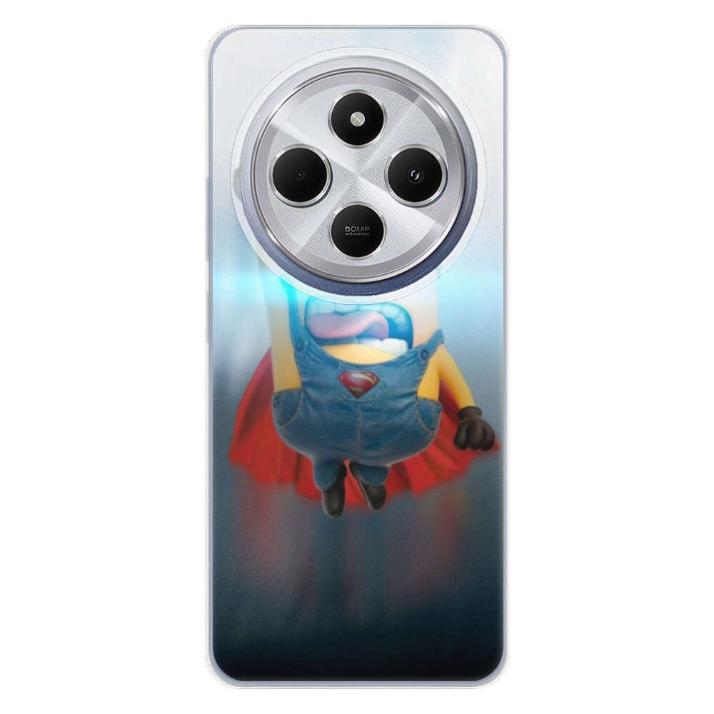 Odolné silikónové puzdro iSaprio - Mimons Superman 02 - Xiaomi Redmi 14C / Poco C75