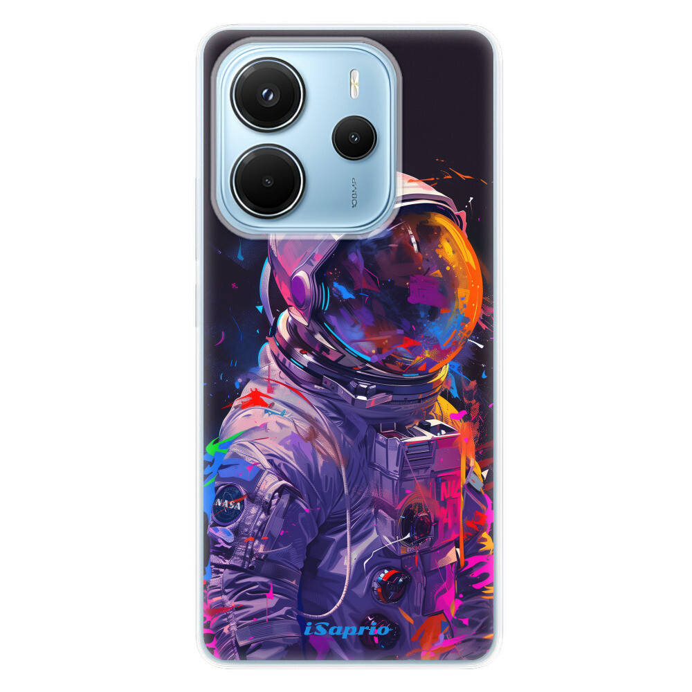 Odolné silikónové puzdro iSaprio - Neon Astronaut - Xiaomi Redmi Note 14
