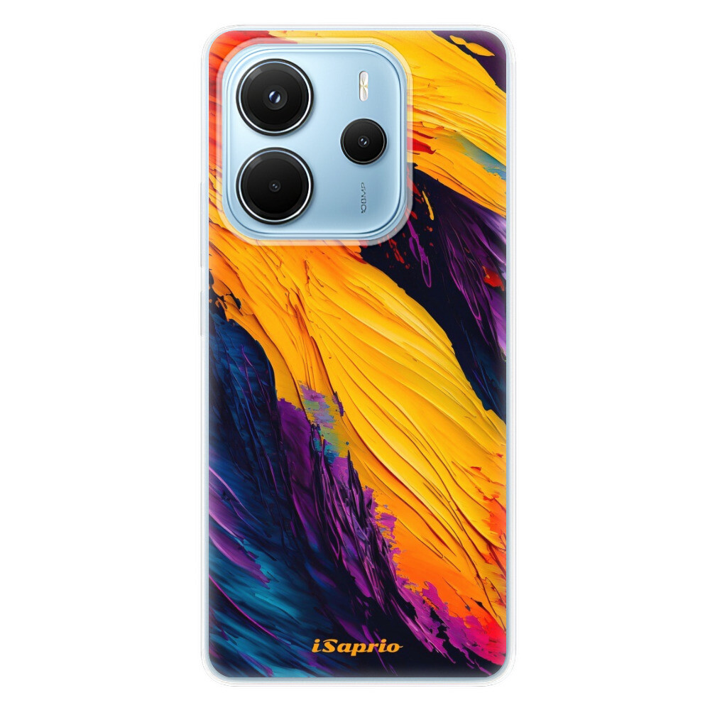Odolné silikónové puzdro iSaprio - Orange Paint - Xiaomi Redmi Note 14