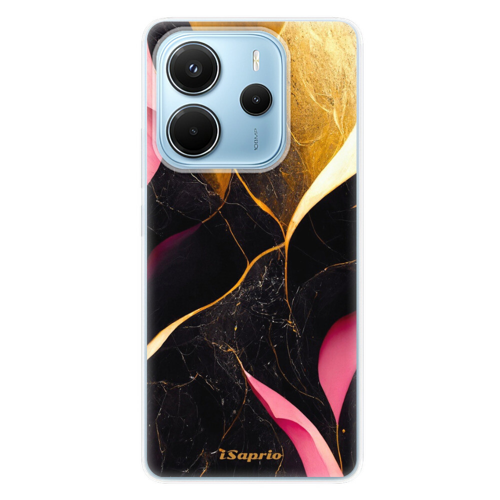 Odolné silikónové puzdro iSaprio - Gold Pink Marble - Xiaomi Redmi Note 14