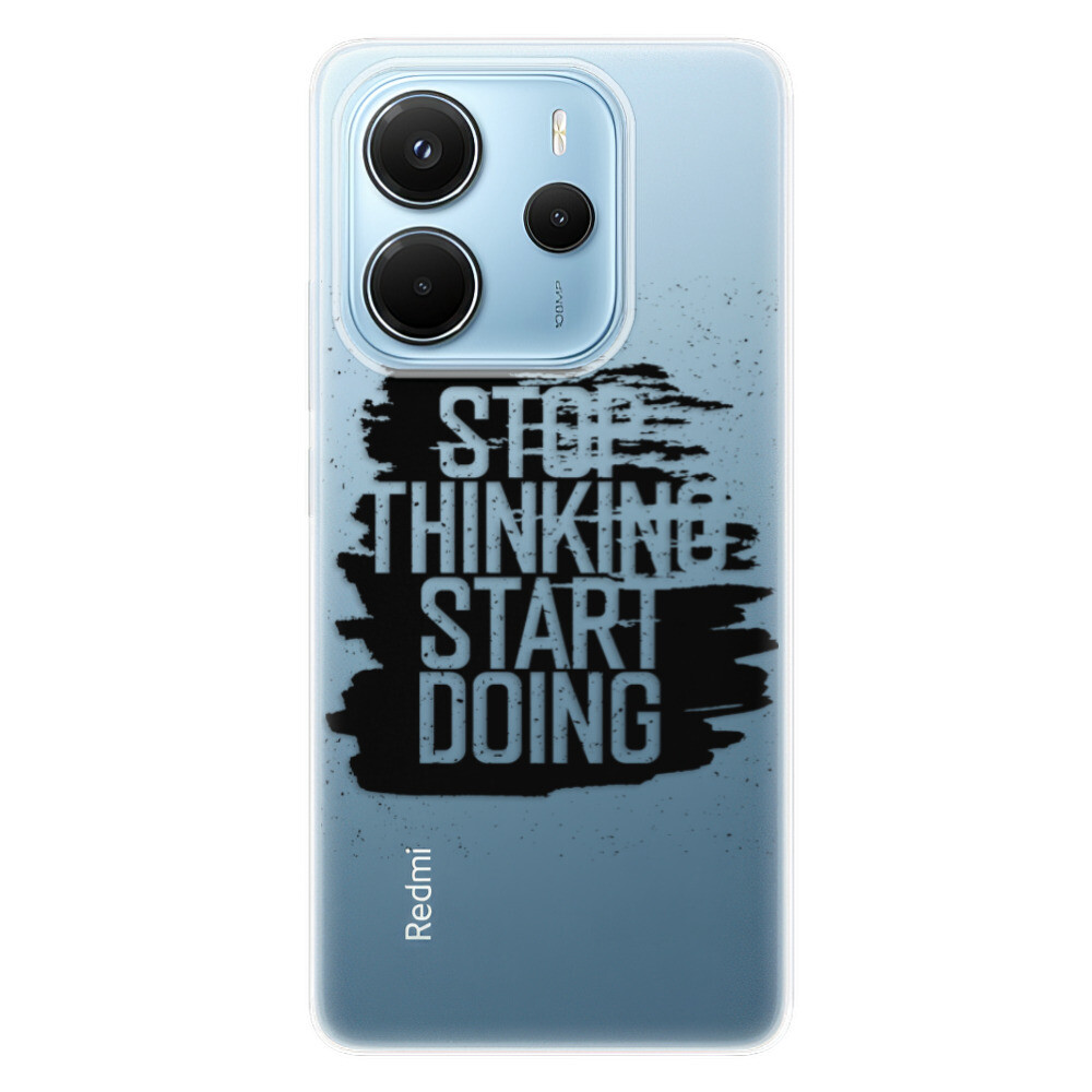 Odolné silikónové puzdro iSaprio - Start Doing - black - Xiaomi Redmi Note 14