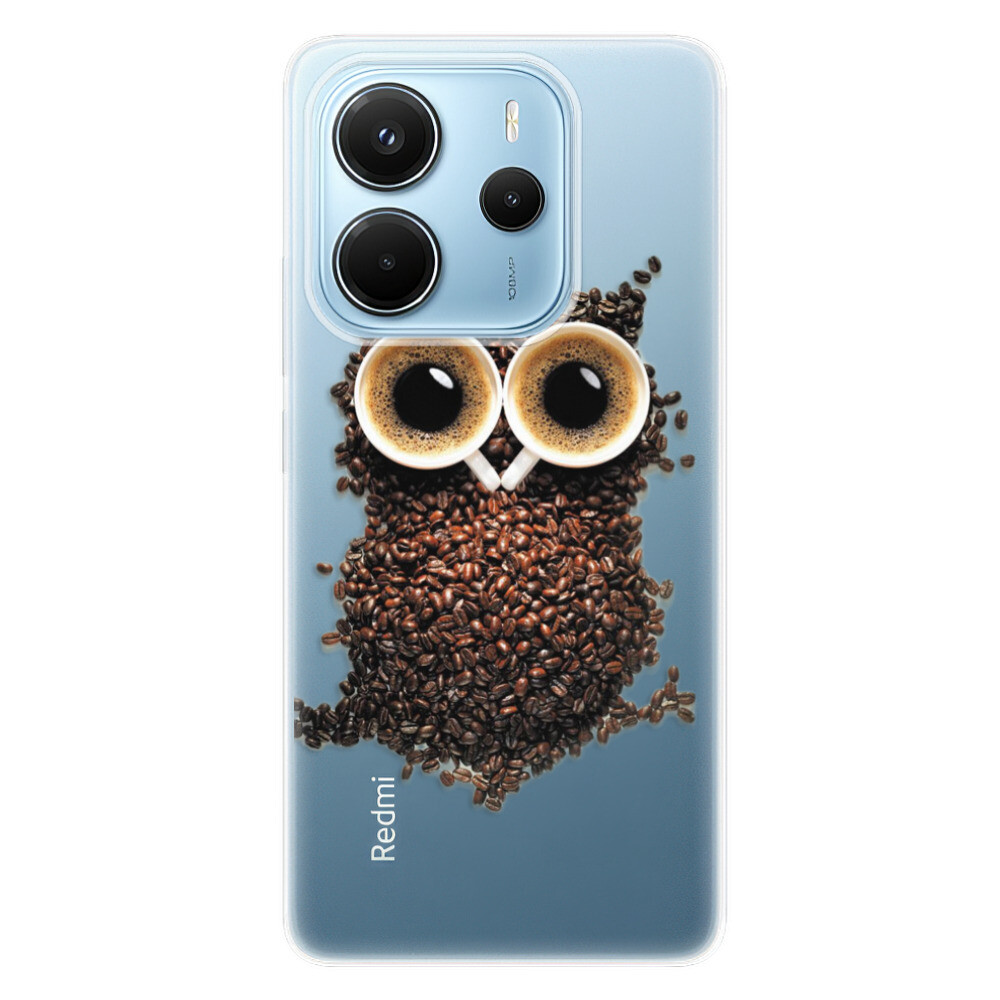 Odolné silikónové puzdro iSaprio - Owl And Coffee - Xiaomi Redmi Note 14