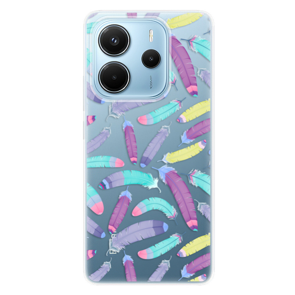 Odolné silikónové puzdro iSaprio - Feather Pattern 01 - Xiaomi Redmi Note 14