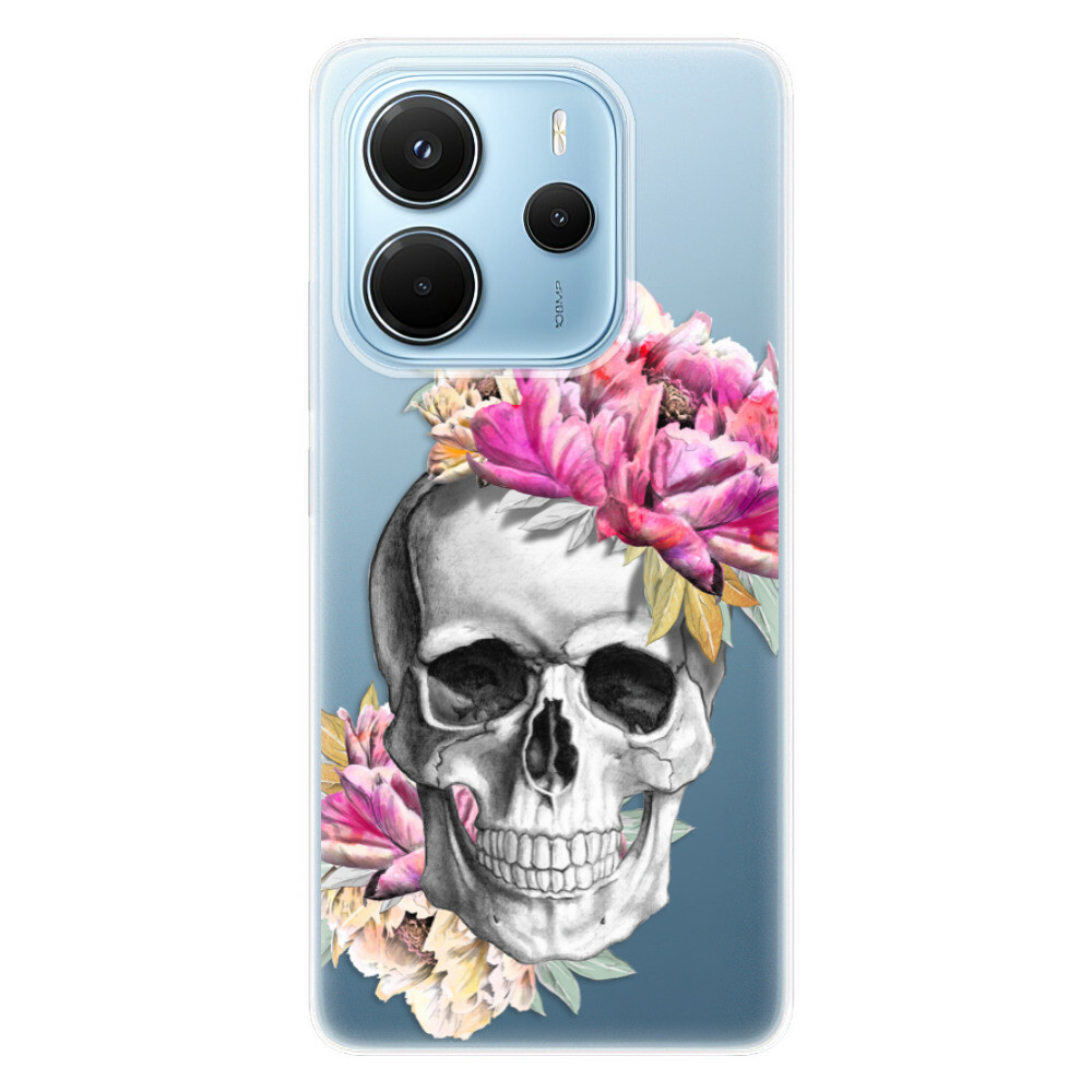 Odolné silikónové puzdro iSaprio - Pretty Skull - Xiaomi Redmi Note 14