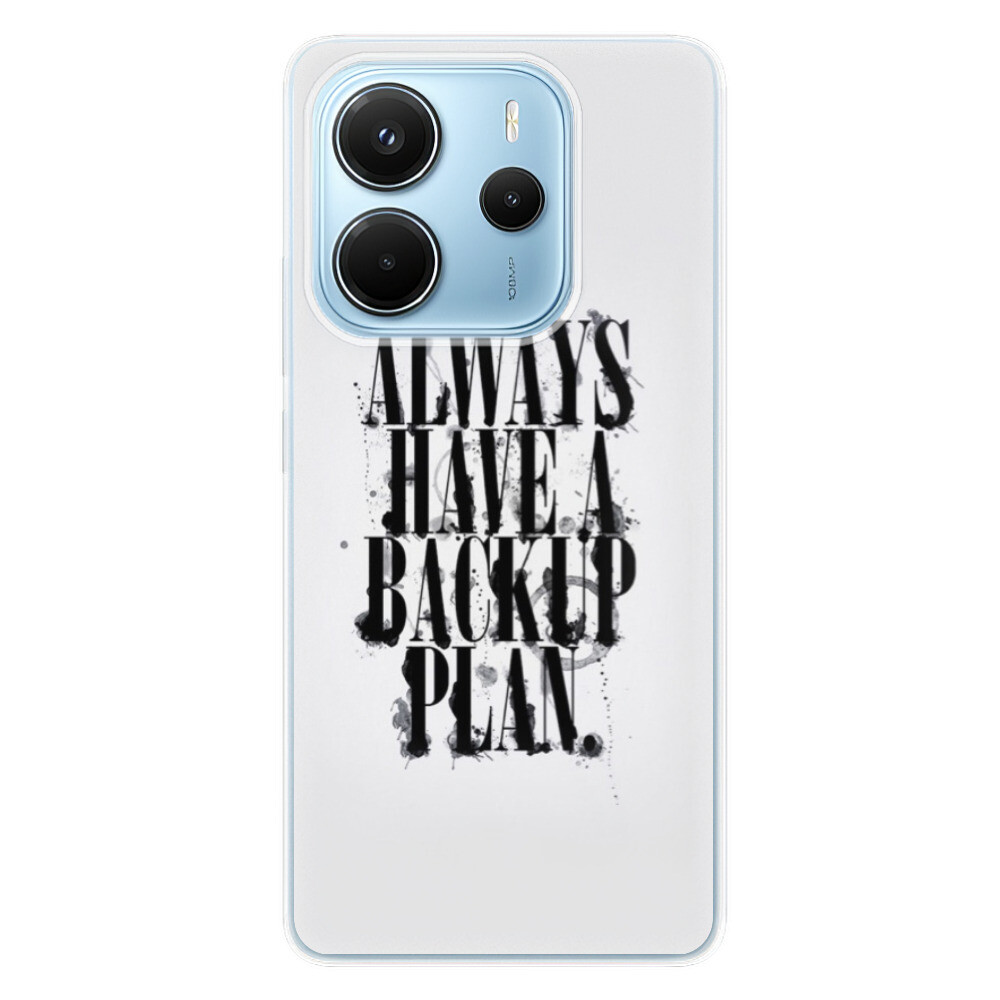 Odolné silikónové puzdro iSaprio - Backup Plan - Xiaomi Redmi Note 14