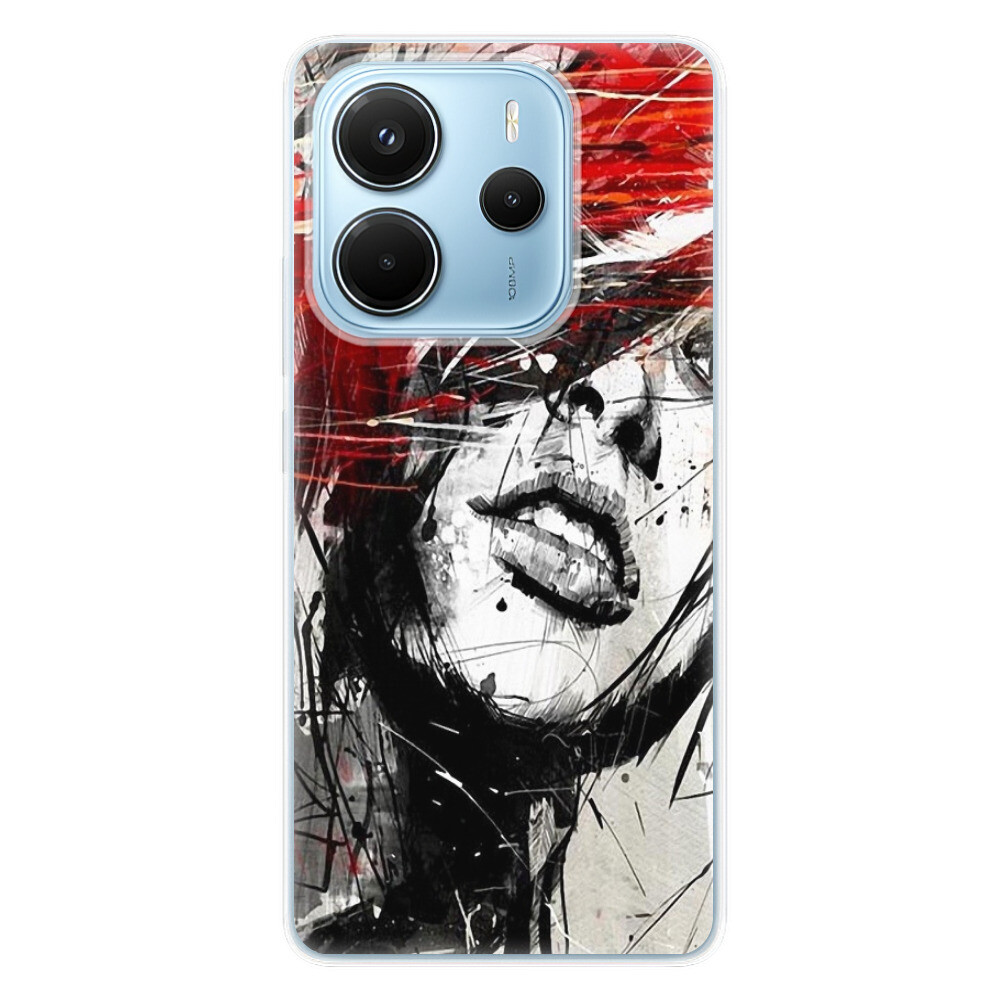 Odolné silikónové puzdro iSaprio - Sketch Face - Xiaomi Redmi Note 14