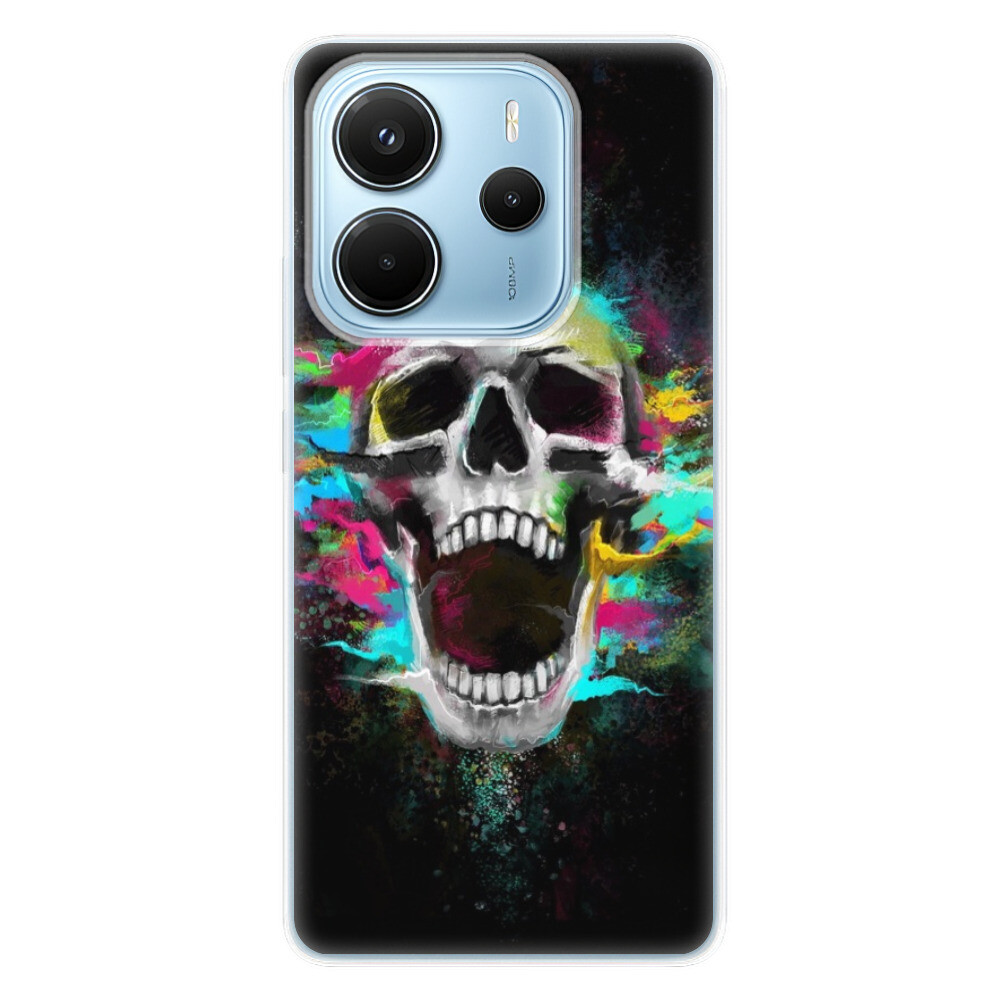 Odolné silikónové puzdro iSaprio - Skull in Colors - Xiaomi Redmi Note 14