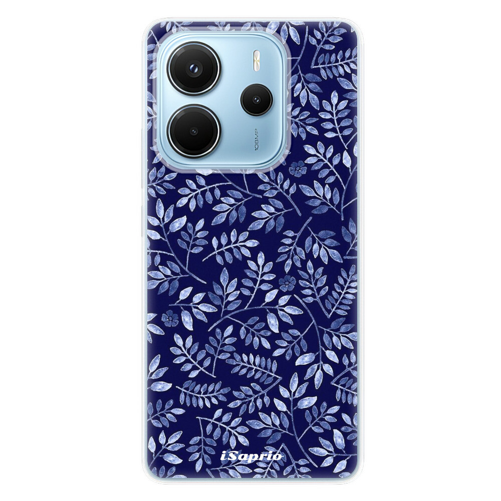 Odolné silikónové puzdro iSaprio - Blue Leaves 05 - Xiaomi Redmi Note 14