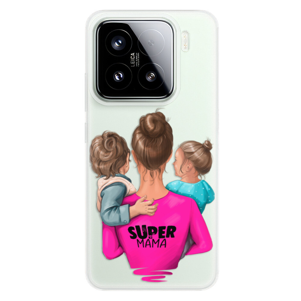 Odolné silikónové puzdro iSaprio - Super Mama - Boy and Girl - Xiaomi 15