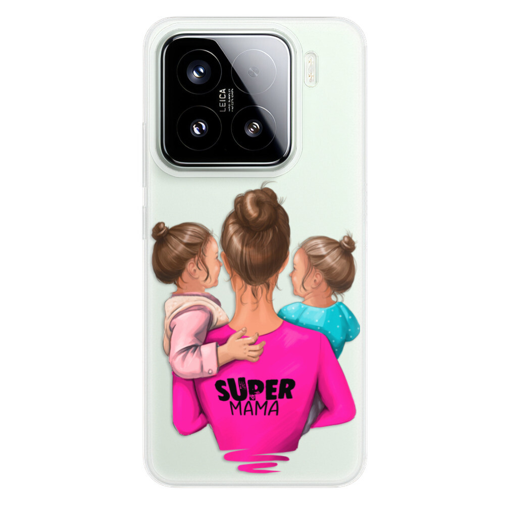 Odolné silikónové puzdro iSaprio - Super Mama - Two Girls - Xiaomi 15