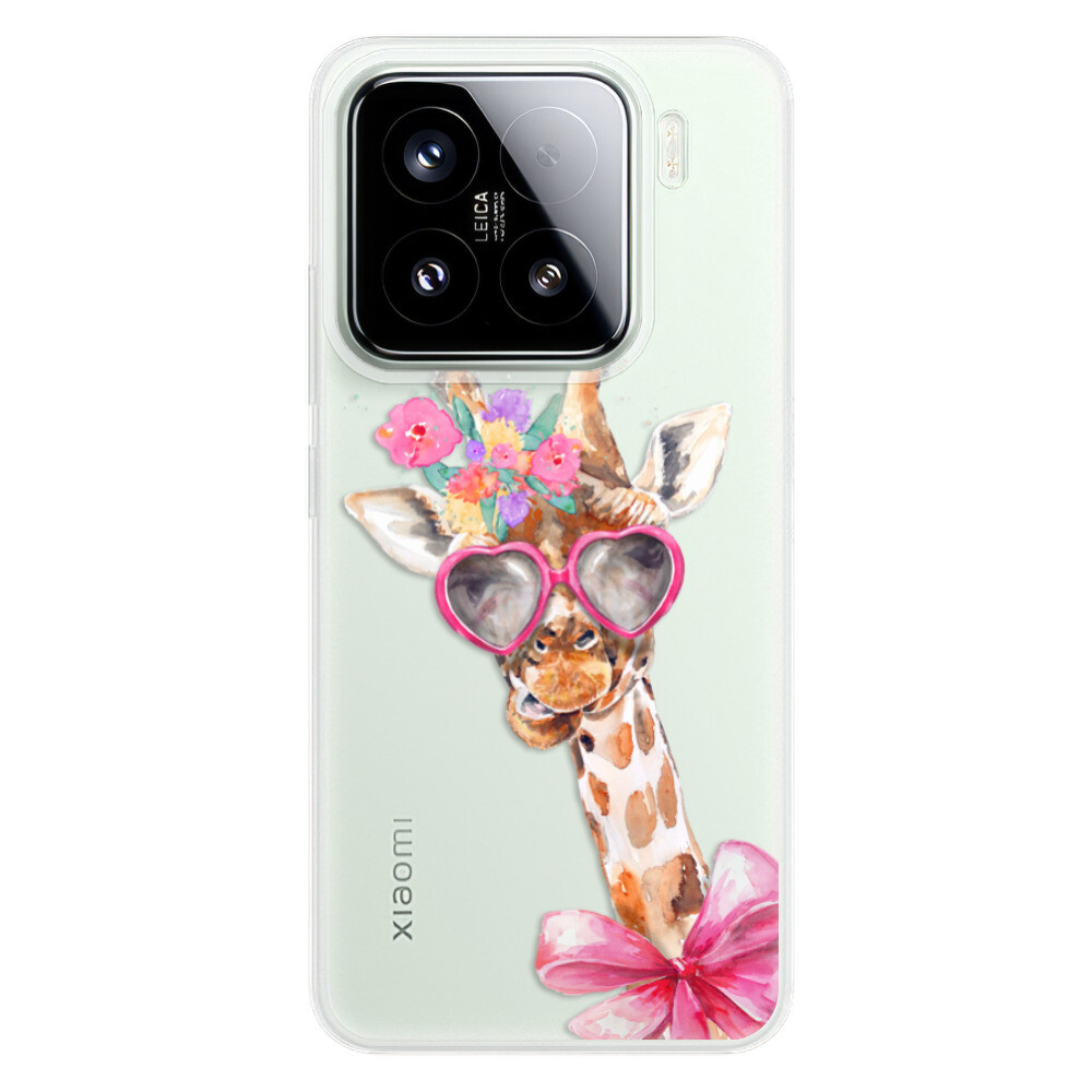 Odolné silikónové puzdro iSaprio - Lady Giraffe - Xiaomi 15