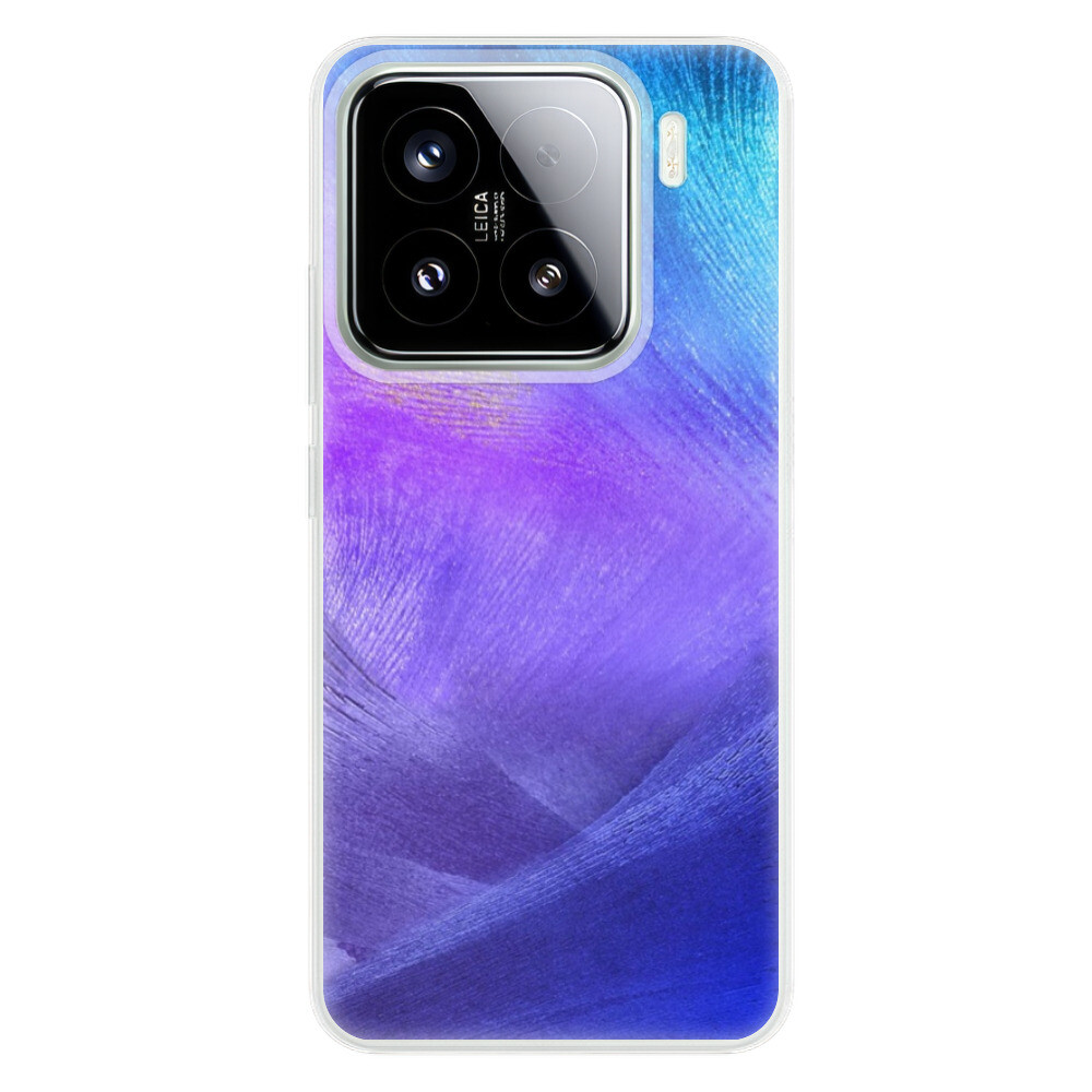 Odolné silikónové puzdro iSaprio - Purple Feathers - Xiaomi 15