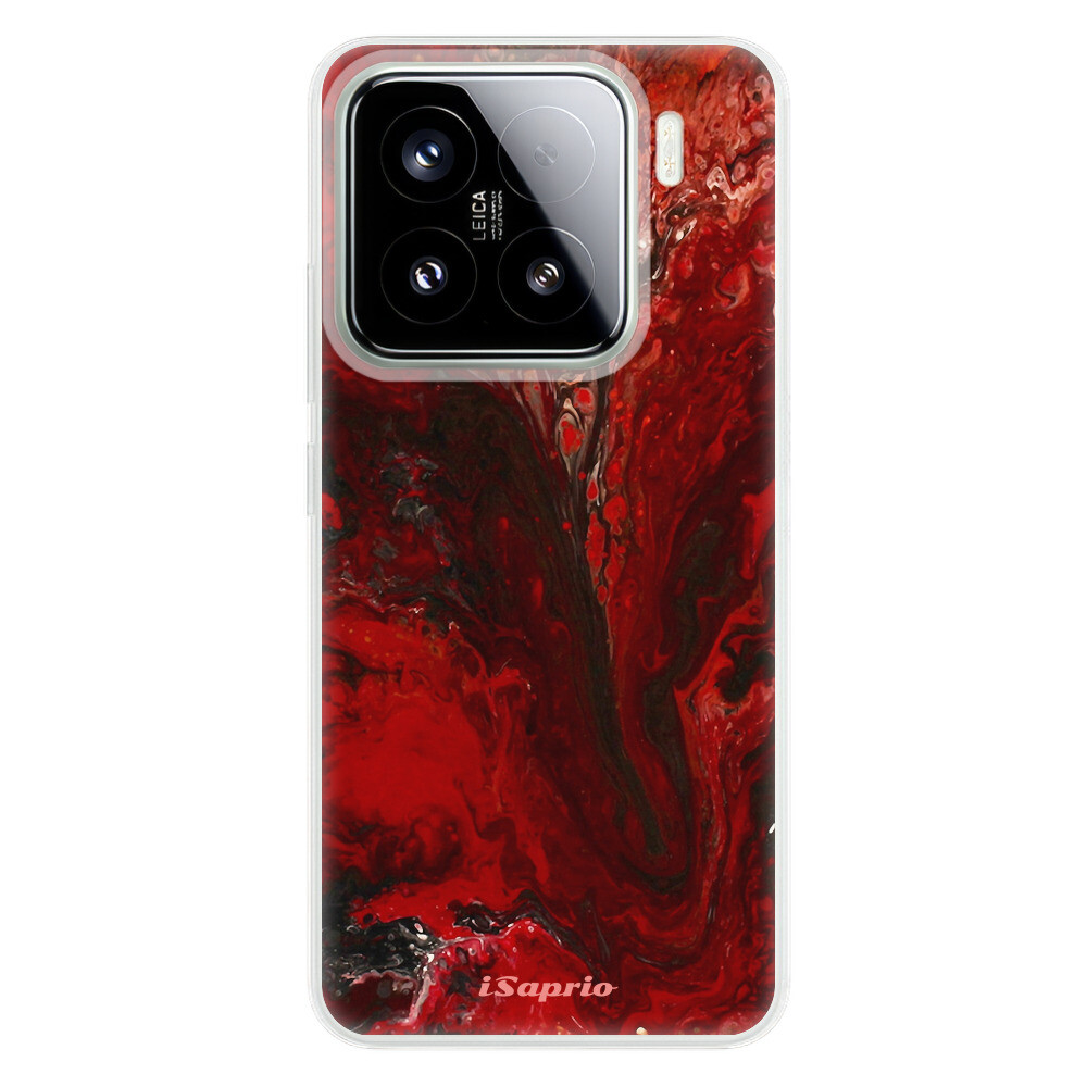 Odolné silikónové puzdro iSaprio - RedMarble 17 - Xiaomi 15