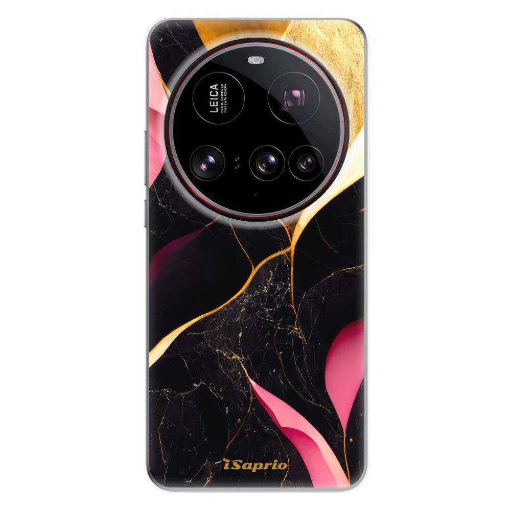 Odolné silikónové puzdro iSaprio - Gold Pink Marble - Xiaomi 15 Ultra