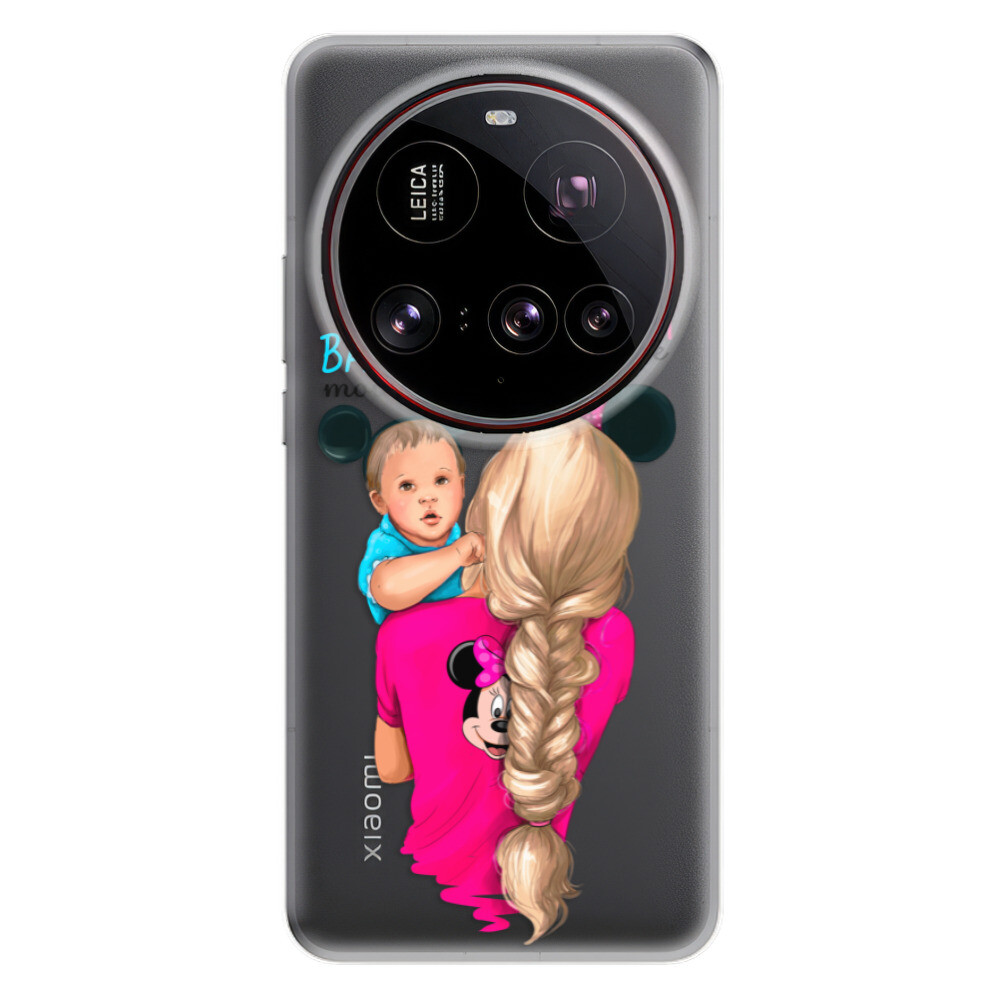 Odolné silikónové puzdro iSaprio - Mama Mouse Blonde and Boy - Xiaomi 15 Ultra