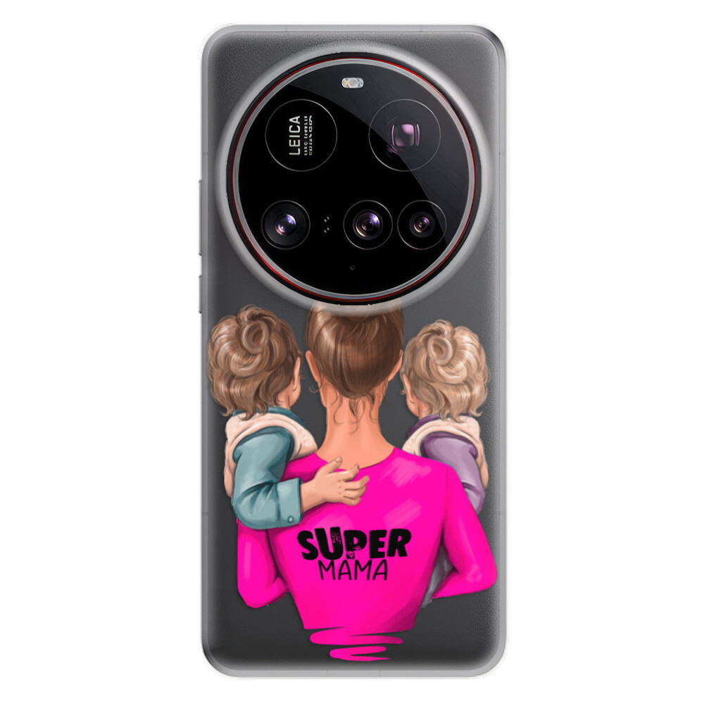 Odolné silikónové puzdro iSaprio - Super Mama - Two Boys - Xiaomi 15 Ultra