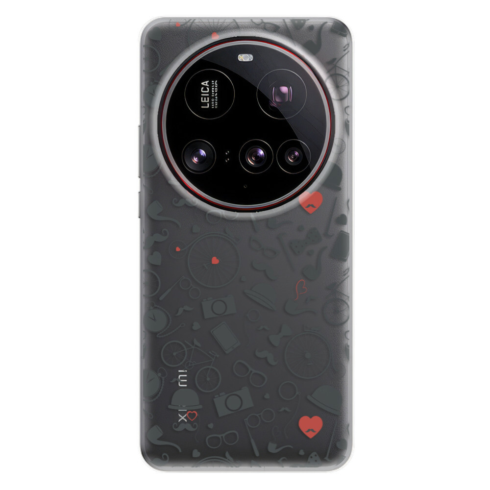 Odolné silikónové puzdro iSaprio - Vintage Pattern 01 - black - Xiaomi 15 Ultra