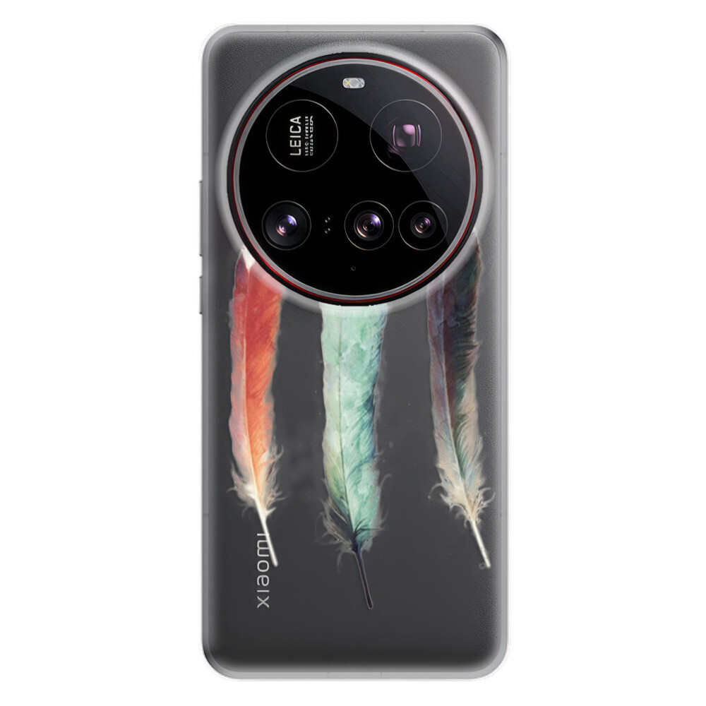 Odolné silikónové puzdro iSaprio - Three Feathers - Xiaomi 15 Ultra