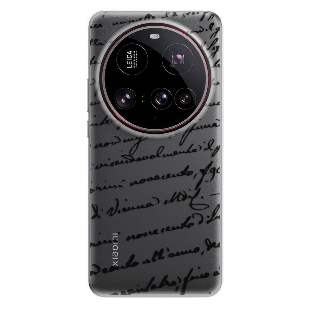 Odolné silikónové puzdro iSaprio - Handwriting 01 - black - Xiaomi 15 Ultra