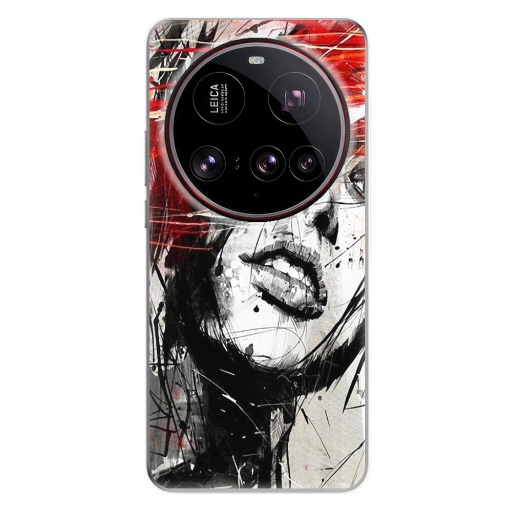 Odolné silikónové puzdro iSaprio - Sketch Face - Xiaomi 15 Ultra