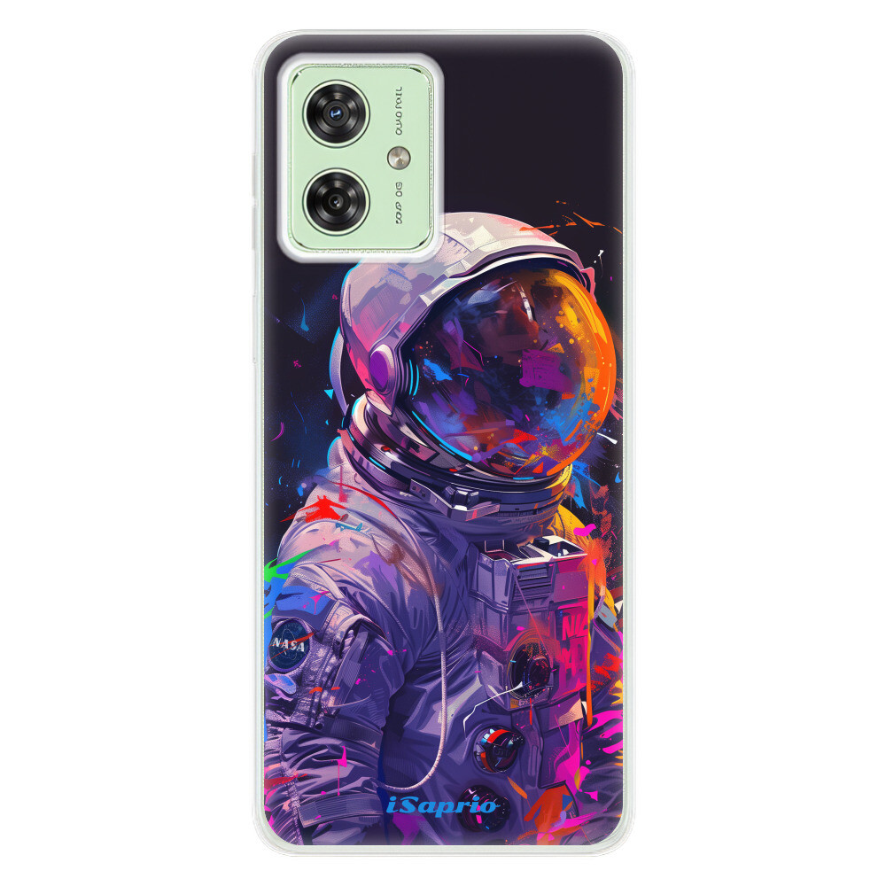 Odolné silikónové puzdro iSaprio - Neon Astronaut - Motorola Moto G54 5G / G54 5G Power Edition