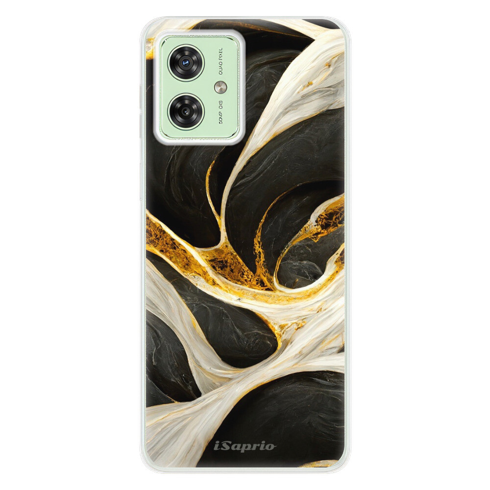 Odolné silikónové puzdro iSaprio - Black and Gold - Motorola Moto G54 5G / G54 5G Power Edition