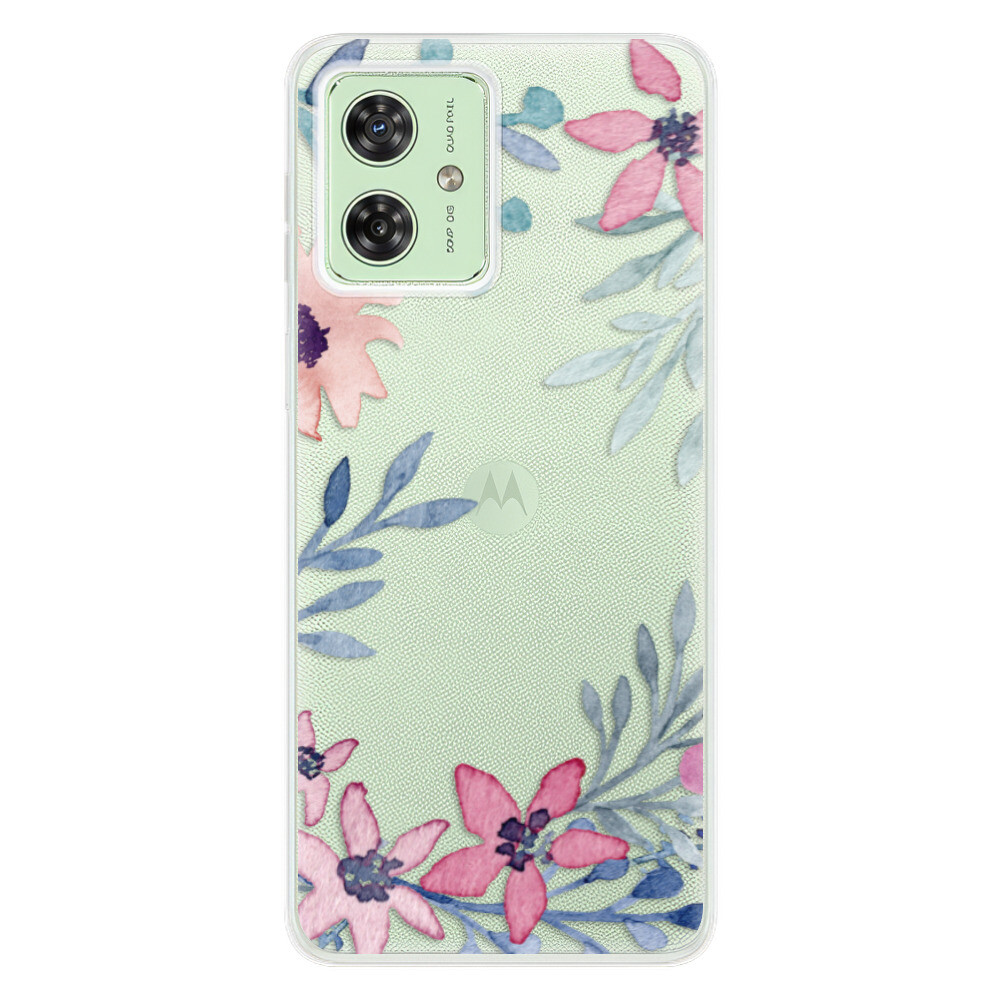 Odolné silikónové puzdro iSaprio - Leaves and Flowers - Motorola Moto G54 5G / G54 5G Power Edition