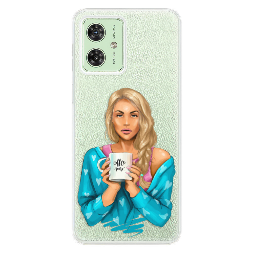 Odolné silikónové puzdro iSaprio - Coffe Now - Blond - Motorola Moto G54 5G / G54 5G Power Edition
