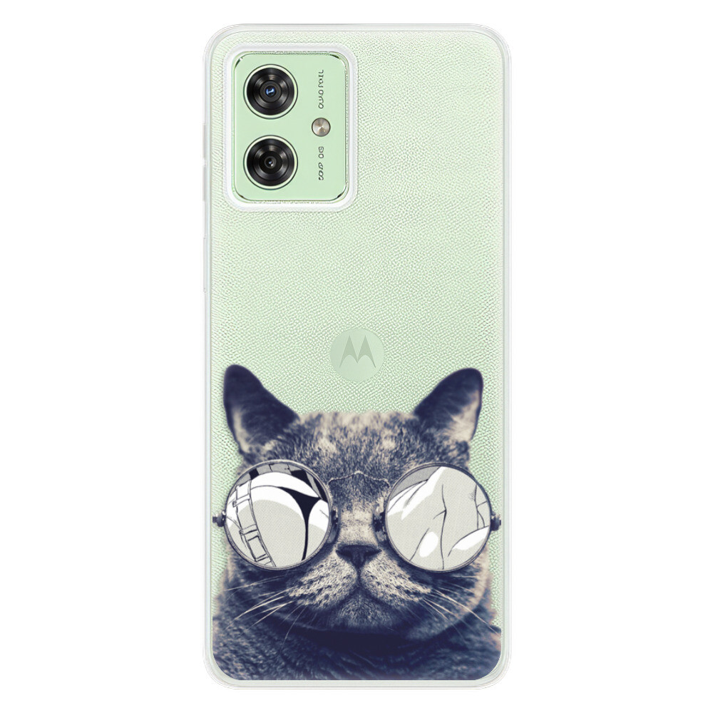 Odolné silikónové puzdro iSaprio - Crazy Cat 01 - Motorola Moto G54 5G / G54 5G Power Edition