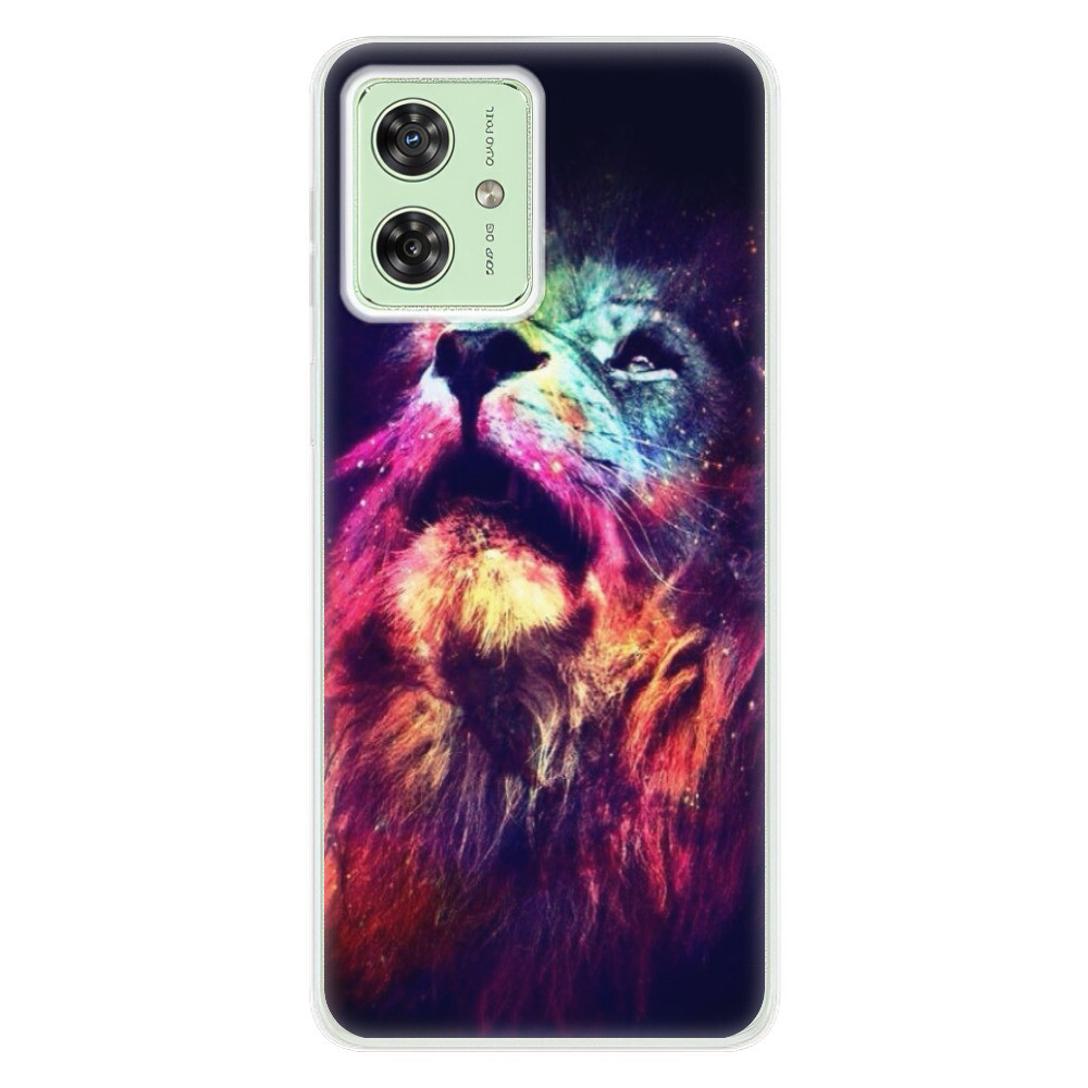 Odolné silikónové puzdro iSaprio - Lion in Colors - Motorola Moto G54 5G / G54 5G Power Edition