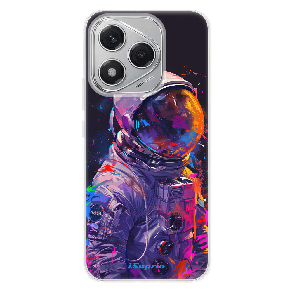 Odolné silikónové puzdro iSaprio - Neon Astronaut - Honor 400 Lite