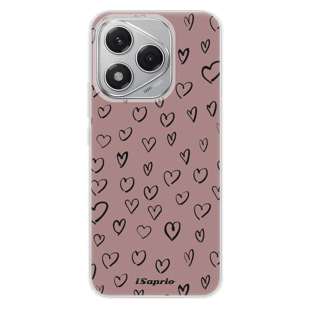 Odolné silikónové puzdro iSaprio - Heart Dark - Honor 400 Lite