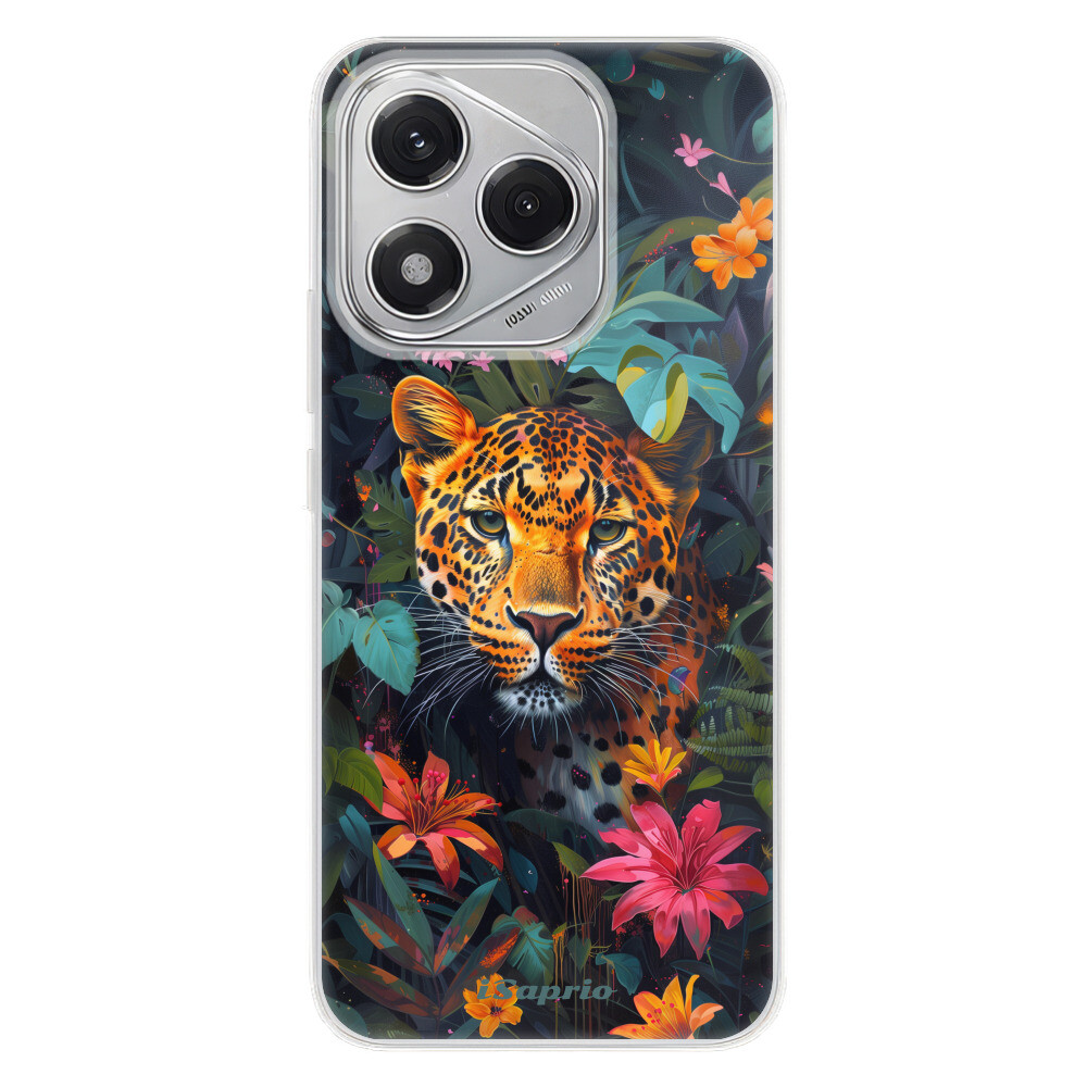 Odolné silikónové puzdro iSaprio - Flower Jaguar - Honor 400 Lite