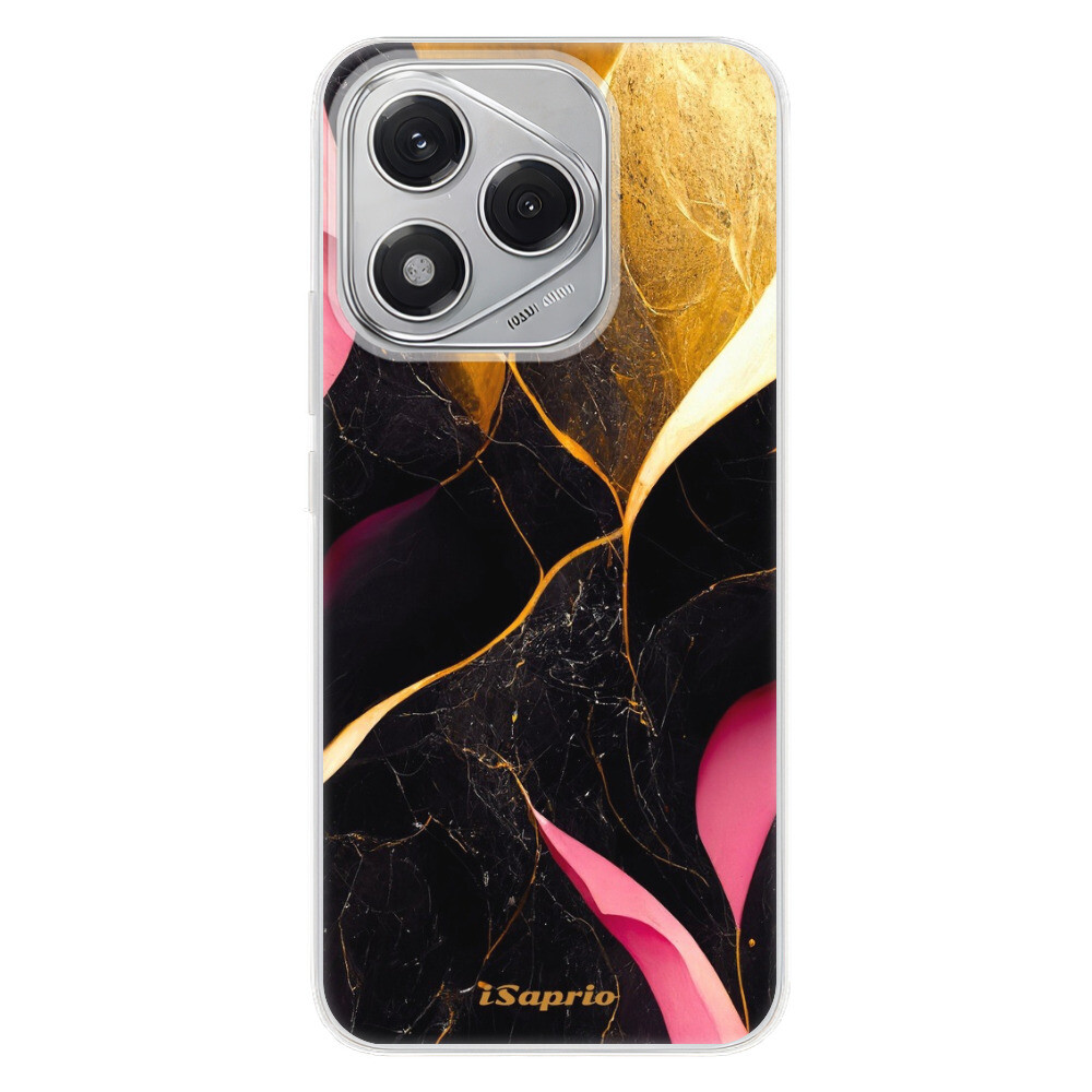 Odolné silikónové puzdro iSaprio - Gold Pink Marble - Honor 400 Lite