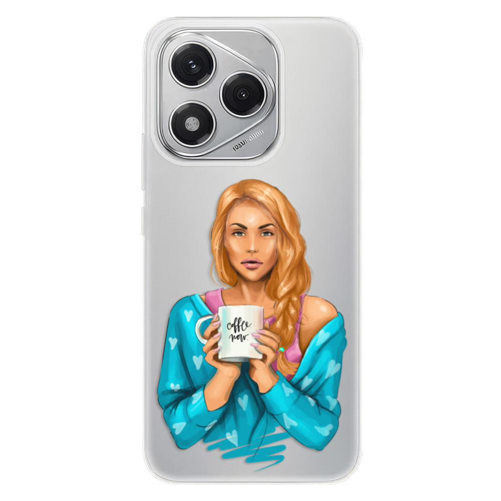 Odolné silikónové puzdro iSaprio - Coffe Now - Redhead - Honor 400 Lite