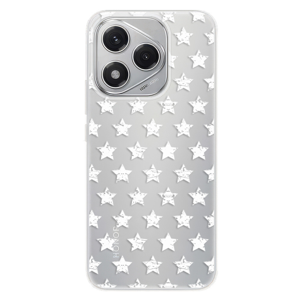 Odolné silikónové puzdro iSaprio - Stars Pattern - white - Honor 400 Lite